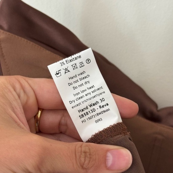 HOUSE OF CB Reva Toffee Satin Balcony Corset Dress Size Small - Picture 6 of 7